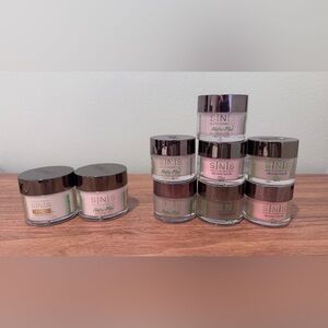 Pink and beige SND Nail Dipping Powder